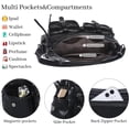 thumbnail image 5 of Angel Kiss Hobo Purses for Women Crossbody Shoulder Bag Ladies Multi Pocket Handbags with Adjustable Shoulder Strap | Soft Vegan Leather, 5 of 6