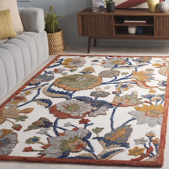 Safavieh Jardin Lecia Floral Area Rug, Ivory/Green, 5' x 8'