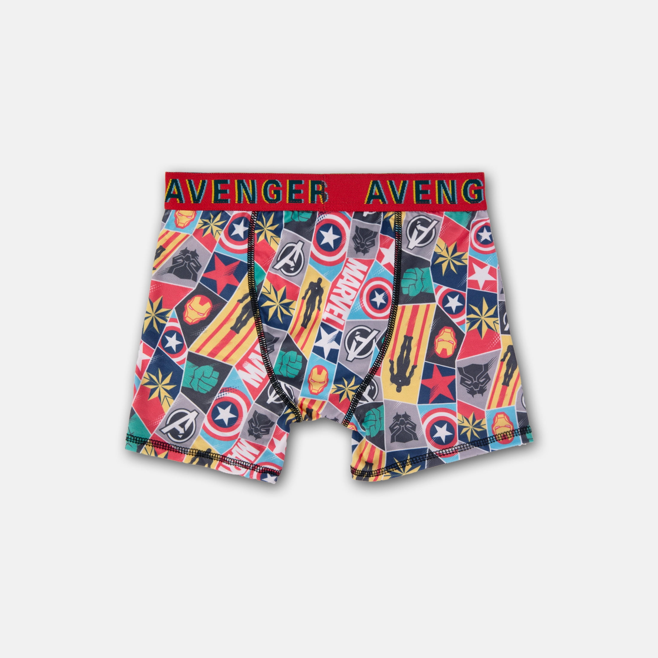 Avengers Boys Athletic Boxer Brief Underpants Character Underwear, 5-pack, Sizes XS to M
