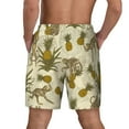 thumbnail image 4 of Balery Monkeys and Pinealpples Mens Swim Trunks Swim Shorts for Men Quick Dry Inseam Beach Shorts with Compression Liner Pocket-XX-Large, 4 of 9