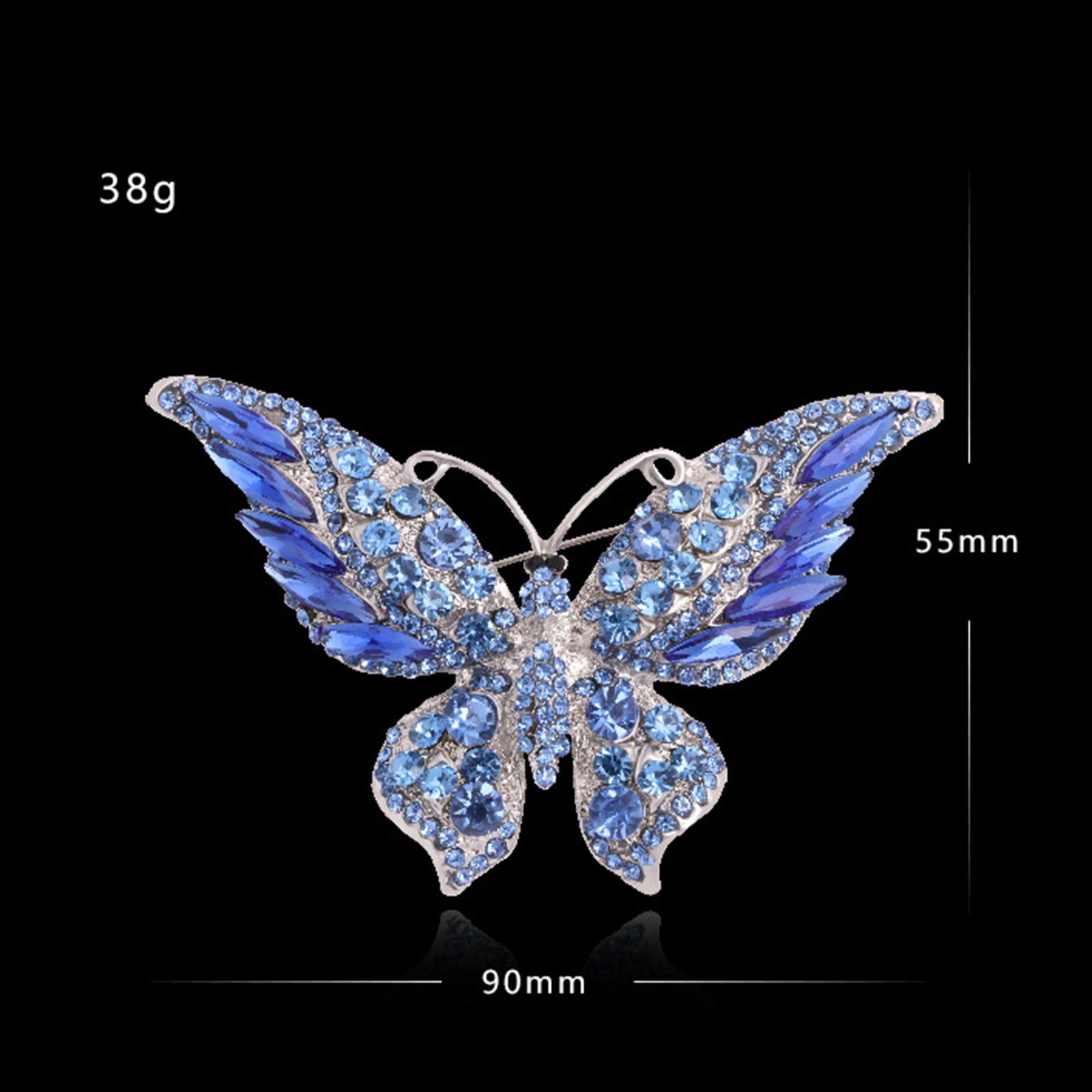 Exaggerate Sparkling Cyrstal Butterfly Brooch Pins For Women Fashion Jewelry  Gift Big Size Badge Hot Brooches - Brooches - AliExpress