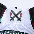thumbnail image 4 of Fluory Muay Thai Boxing Shorts Colorful Line Rose Embroidery Women's Fitness Gym Sportswear Active Wear Casual Pants, 4 of 7