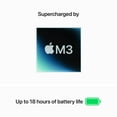 thumbnail image 4 of Restored Apple 13-inch MacBook Air: Apple M3 chip with 8-core CPU and 8-core GPU, 8GB, 256GB SSD - Starlight, 4 of 9