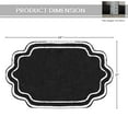 thumbnail image 2 of Home Weavers Allure Collection 100% Cotton Bath Rug 21"x34", Soft & Absorbent Bathroom Rug, Non-Slip Backing, Quick Dry, Machine Washable Bath Mat for Floor, Shower & Tub, Black, 2 of 9