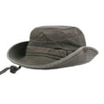 thumbnail image 2 of Clearance! Baberdicy Mens Cotton Embroidery Visor Mesh Bucket Hats Fisherman Hat Outdoor Climbing Cab Coffee, 2 of 2