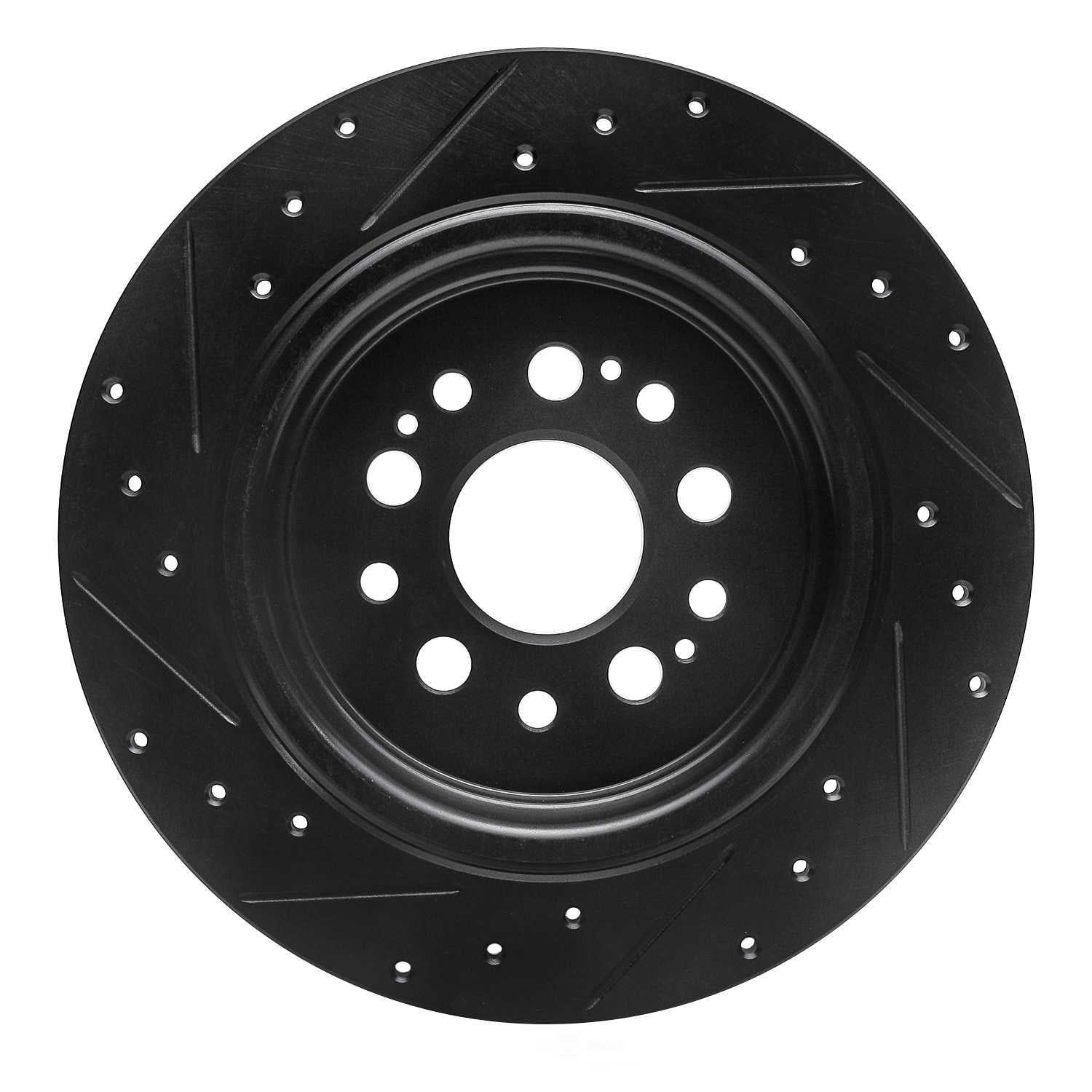 Dynamic Friction Company 633-59070R DFC Brake Rotor - Drilled And Slotted - Black
