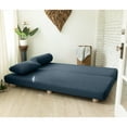 thumbnail image 3 of Jaxx  Avida Daybed - Fold Out Queen Sleeper - Premium Boucle: Sleek and Modern Lounge for Relaxing and Overnight Guests Navy, 3 of 5