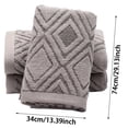 thumbnail image 2 of Geometric Diamond Cotton Hand Towel Coffee Super Absorbent Thickened Pure Cotton Face Towel for Bathroom Daily Use, 2 of 3