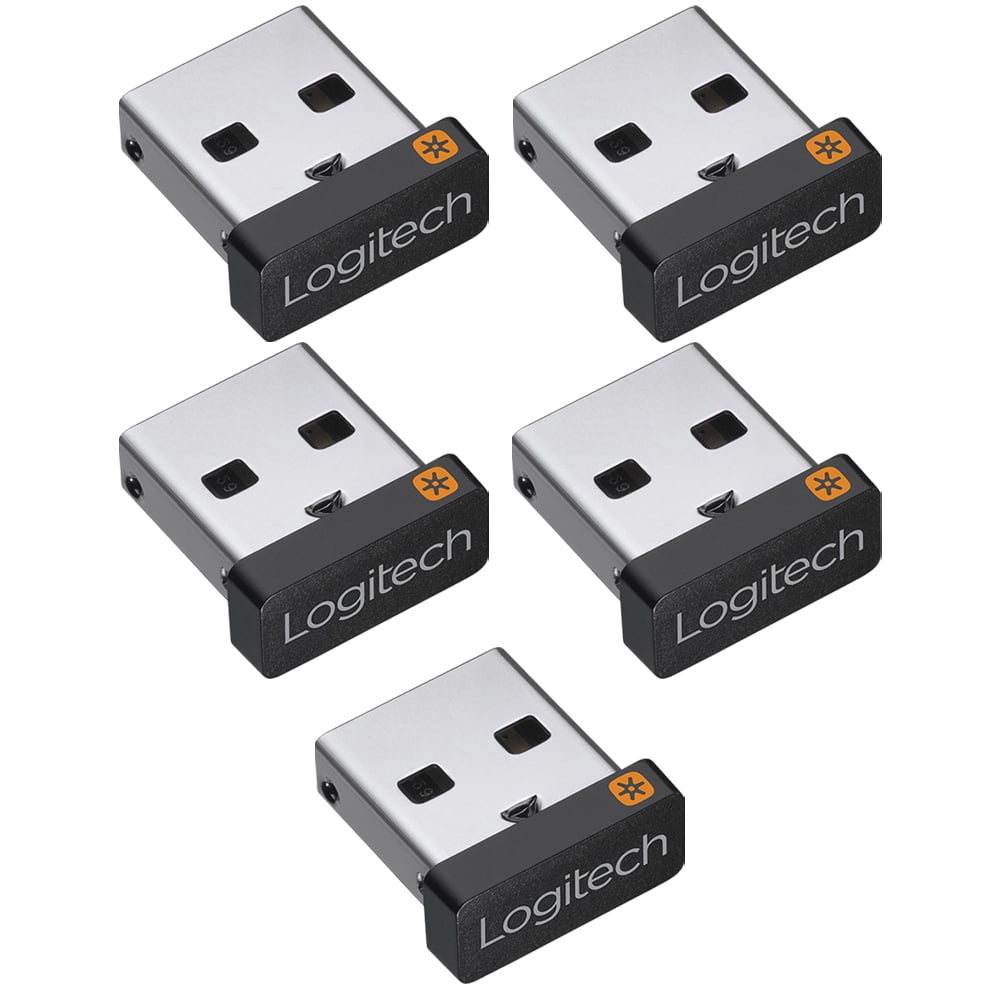 Modregning Ærlighed fyrretræ Logitech USB Unifying Receiver Dongle for Mouse & Keyboard 910-005235 (5  Pack) - Walmart.com