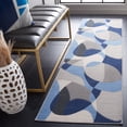 thumbnail image 2 of SAFAVIEH Odyssey Earl Modern Runner Rug, Grey/Blue Navy, 2'2" x 8', 2 of 8