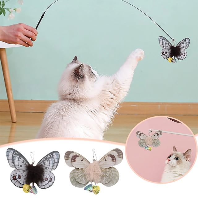Palo Para Jugar Con Mascotas Para Cambiar La Cabeza Juguetes Para Gatos Para Su Propio Placer Plumas Relajantes Simulación De Pájaros Suministros Para Gatos