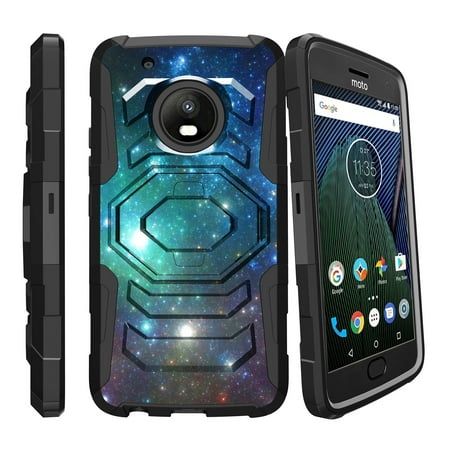Case for Motorola G5 Plus | Moto G5 Plus Hybrid Case [ Armor Reloaded ] Heavy Duty Case with Belt Clip & Kickstand Galaxy