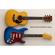 QMG Guitar Fretboard Stickers – Color Coded Note Decals for Beginners – Includes Sharp & Flat Notes – Covers 14 Frets – No Residue – Acoustic & Electric Guitar Accessories