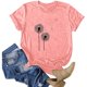thumbnail image 2 of Blusa de manga corta con cuello redondo y estampado de tallas grandes para mujer OAVQHLG3B Store lin121212, 2 of 4