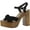 Black Suede, variant on Sam Edelman Womens Trista Suede Ankle Strap Platform Sandals