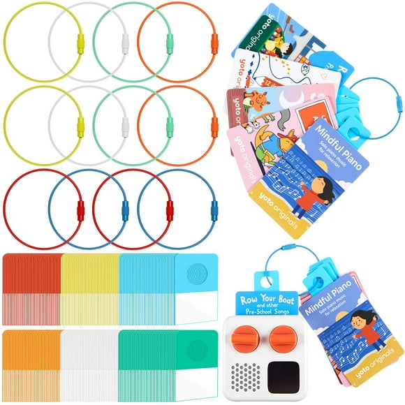 Tarjetero Shimeyao compatible con Yoto Cards, 240 pestañas y 12 anillos