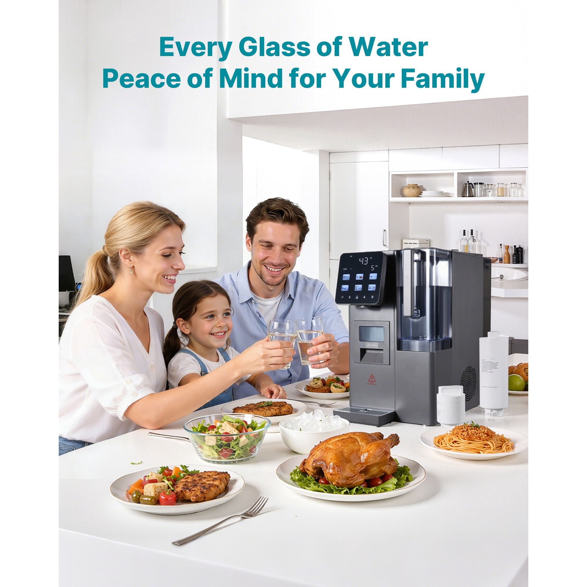 Mineralization Filter Cartridge pH Balancing, Releases Calcium Magnesium Potassium, 528 Gallon Capacity Remineralization Water Filter Replacement