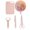 Pink, variant on Yoloke Kitchen Shears Set, Kitchen Scissors Heavy Duty Meat Scissors Poultry Shears, Contains Scissors、Vegetable Potato Peeler、Paring Knife, Dishwasher Safe Food Cooking Scissors Set