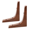 thumbnail image 4 of TABLZONE 2Pcs Classic Brown Wood Shelf Bracket Heavy Duty Support for Kitchen, 4 of 7