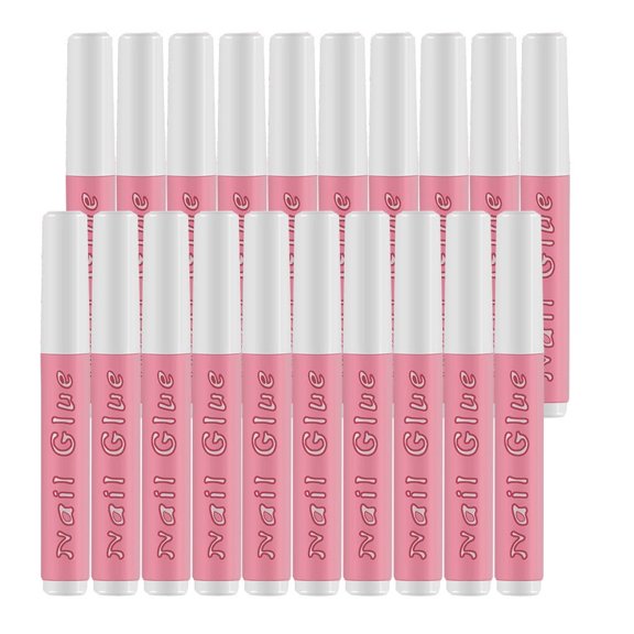20PCS Nail Tip Glue Quick Drying False Adhesive Nail Glue for Acrylic Nails, Rhinestones, Gold Foil, DIY Nail Art, Salon or Home Use, 2g Per Bottle, Strong Adhesive, Easy Makeup Organizers
