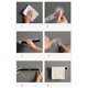 thumbnail image 5 of Toallero autoadhesivo Toallero montado en la pared Toallero de baño Estante Portarrollos Gancho para colgar Organizador de baño (Sección larga-Gris, 5 of 5