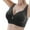 Black, variant on Women's Fashion Casual Breathable Tube Top Bra Without Steel Ring, with Gathering and Adjustable Straps Polyester, Multiple Sizes