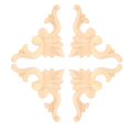 thumbnail image 4 of Oubit Applique Sculptée, 4 Pcs Applique en Bois de Caoutchouc Coin Sculpté Performance Fiable, 4 of 9