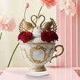 thumbnail image 1 of Uuiauoio Roses Hearts House Teacup Acrylic Desktop Decoration, Suitable for Home Décor in Living Room or Office. Idea Gift Choice: Birthday, Anniversary, Valentine's Day, Celebrations, 1 of 9