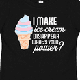 thumbnail image 4 of Inktastic I Make Ice Cream Disappear What's Your Power Boys or Girls Toddler T-Shirt, 4 of 5