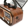 thumbnail image 4 of RX-628BTS Radio AM FM Alimentée par Câble USB/panneaux Solaires Rechargeable Excellente Réception Radio Portable Haut-Parleur Rétro Multifonction Radio pour Aînés Course Marche Maison, 4 of 8