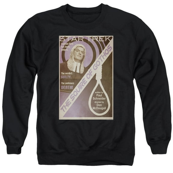 Star Trek Tos Episode 17 Adult Crewneck Sweatshirt Black