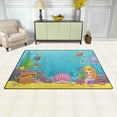 thumbnail image 3 of Coolnut Lightweight Carpet Mats, 31 x 20 inches Area Soft Rugs Floor Mat Doormat Decoration for Rooms Entrance Underwater Mermaid Box, 3 of 6