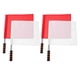 thumbnail image 1 of 6pcs Soccer Referee Flags: Linesman Signal Gear - High-Visibility Red & White Football Flags with Sponge Handle - Official Tournament Assistant, 1 of 3