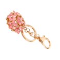 thumbnail image 1 of Flower Keyring, Crystal Rhinestone Flower Keychain Charm Key Chain Pendant Key Ring Decoration  for Women Key Purse Bag Accessories, Pink, 1 of 7