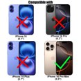 thumbnail image 4 of UZWZW (4+2) for iPhone 16 Pro Max (6.9 inch) Privacy Screen Protector Tempered Glass with Camera Lens Protector, 4 of 7