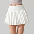 thumbnail image 7 of HZLPFO Womans Skirt Tennis Skirts for Women Pleated Athletic Skort Lightweight Golf Skirts with Shorts Pocket Workout Pickleball White,XL, 7 of 7