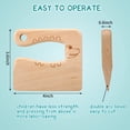 thumbnail image 3 of 2 piezas de cuchillo de madera para niños para cocinar, cuchillos seguros para niños, cuchillo de madera para niños para cocinar y cortar verduras y frutas, 3 of 5