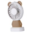 thumbnail image 4 of USB Silencioso 2 Velocidades Ventilador de Portátil Recargable Ventilador LED Soporte de Escritorio Ventilador Personal Ventilador de Mano - marrón Baoblaze Usb LED Fan Desk Stand, 4 of 8