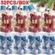 thumbnail image 2 of Juego de 36 bolas navideñas de colores con purpurina, bolas de espuma azules y rojas, colgantes para árbol de Navidad, para decoración del hogar, regalo de fiesta de Año Nuevo, 2 of 5