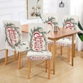 thumbnail image 7 of BZSMCE Chairs Slipcovers Dining Chair Covers Design Red Merry Christmas Elegant Wreath Creative Pattern, 7 of 7