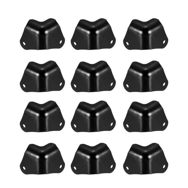 Unique Bargains Metal Box Corner Protectors Edge Guard Protector 27 x 27 x 25mm 12 pcs