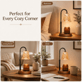thumbnail image 4 of PKALQ Candle Warmer Lamp with Timer Dimmable, Birthday Gifts for Women Mom, House Warming Gifts New Home Decor, Wax Melt Warmer for Jar Candles with 2 Bulbs, 4 of 9
