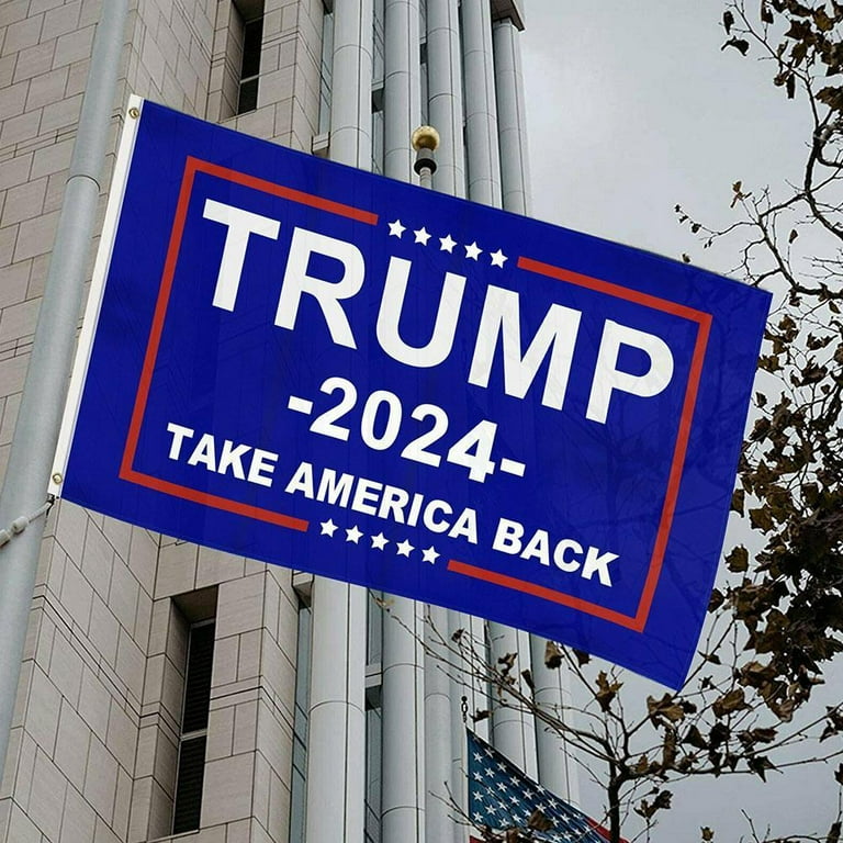 DANF Donald Trump for President 2024 Take America Back Flag 3x5 Foot with  Grommets