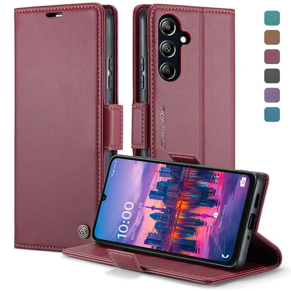 Leather Wallet With Card Holder Zipper Phone Case For Samsung Galaxy A16 High Quality Leather Phone Case