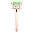 thumbnail image 3 of Clara Pucci 14K Rose Gold 2.5ct Green Solitaire Ring for Women, 3 of 7