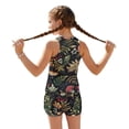 thumbnail image 2 of Xoenoiee Mushroom Leaves Print Girls Tankini Swimsuit UPF 50+ Racerback Bathing Suit for Teen Girls 2 Piece Swimsuit Summer Beach Swimwear with Bottoms, 8-9 Years, 2 of 7