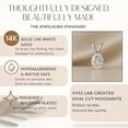 thumbnail image 5 of 14K Solid White Gold Lab Grown Moissanite Oval Cut Solitaire Pendant | Double Loop Bail | 8x6mm 1.25 CTW | 16-18" Adjustable Cable Chain Necklace | Luxury Gift, Birthday, Anniversary, Mothers Day, 5 of 7