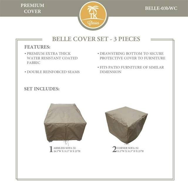 BELLE-03b Ensemble de Housses de Protection