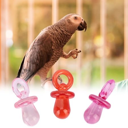 Suodoka 50PCS Bird Parrot Supplies Plastic Colorful Nipple Bite Chewing Toy DIY Accessories Set for Macaws Cockatiels Budgies Foraging Play and Exercise Cage Decor