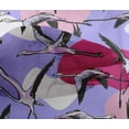 thumbnail image 5 of oneOone Georgette Viscose Amethyst Fabric Flamingo Sewing Craft Projects Fabric Prints By Yard 42 Inch Wide, 5 of 5